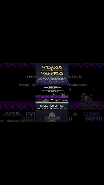 Evolution of Wizards & Warriors bosses / damsels in distress #nes #nintendo