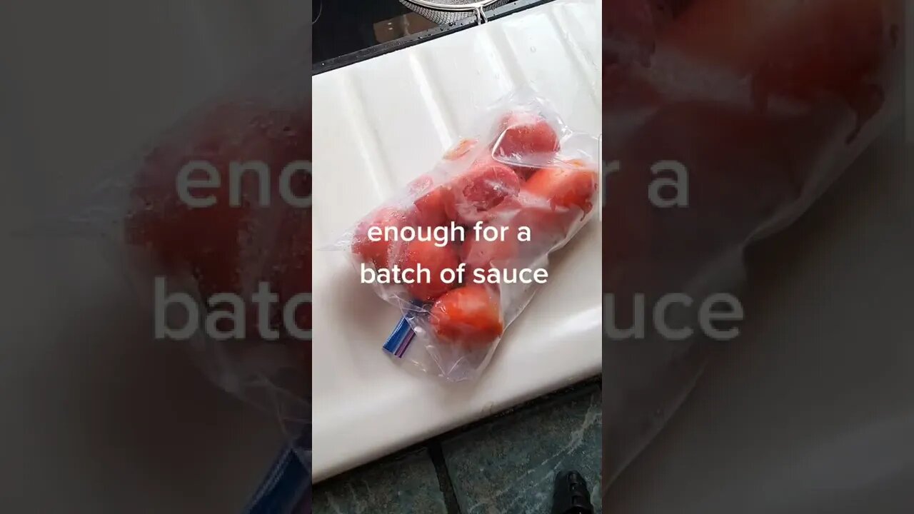 Freezing Tomatoes for Sauce
