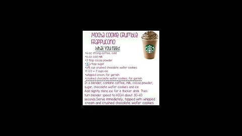 moca cookie crumble