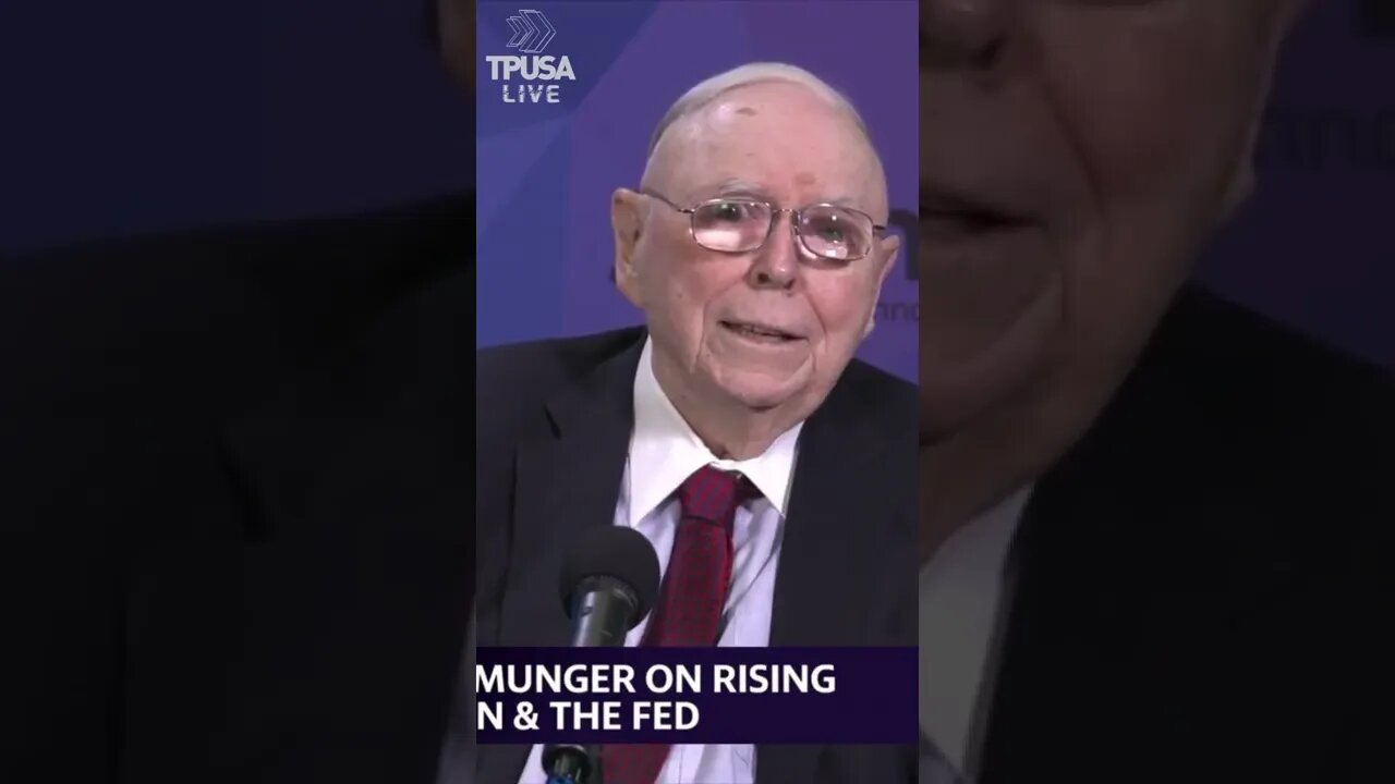 BILLIONAIRE CHARLIE MUNGER HAS A SHOCKING WARNING ABOUT INFLATION