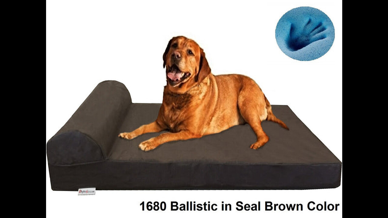 Dogbed4less Ultimate Memory Foam Dog Bed, Orthopedic Joint Relief for Small Medium to Extra Lar...