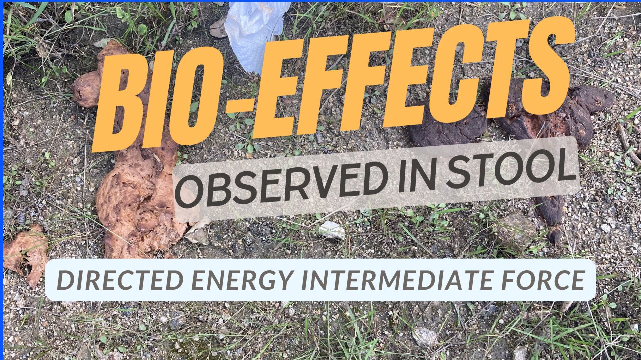 Bio-Effects From Directed Energy Intermediate Force - Seen in Stool (GRAPHIC CONTENT)