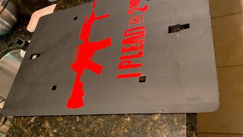 Powder coat sign