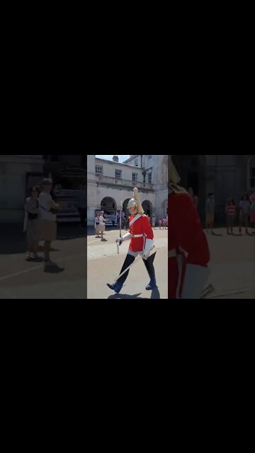 he checks the Guards #horseguardsparade