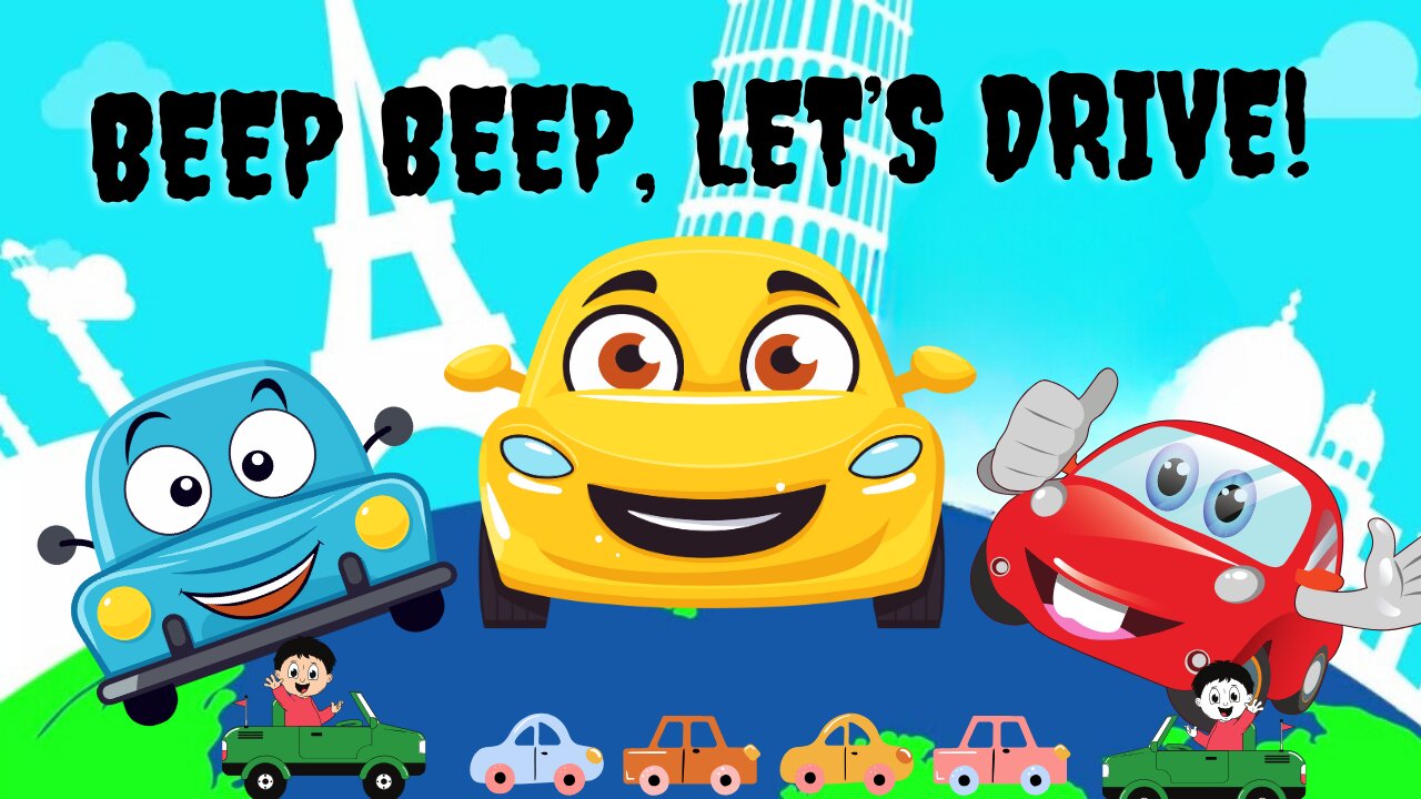 Beep Beep, Let’s Drive! | Fun Kids Song About Cars