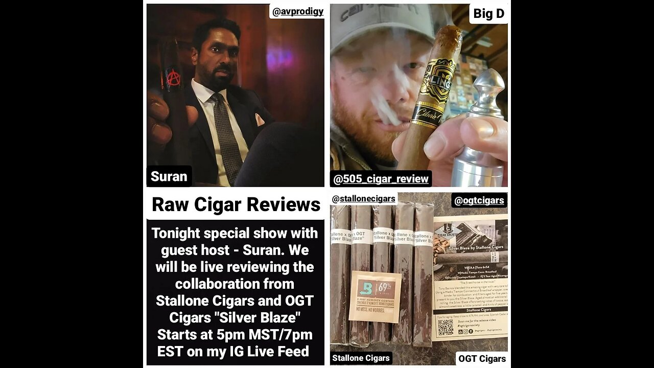 Raw Cigar Reviews - Episode 27 (Tony Barrios of Stallone Cigars with Suran & Sev of The HerfNerders)