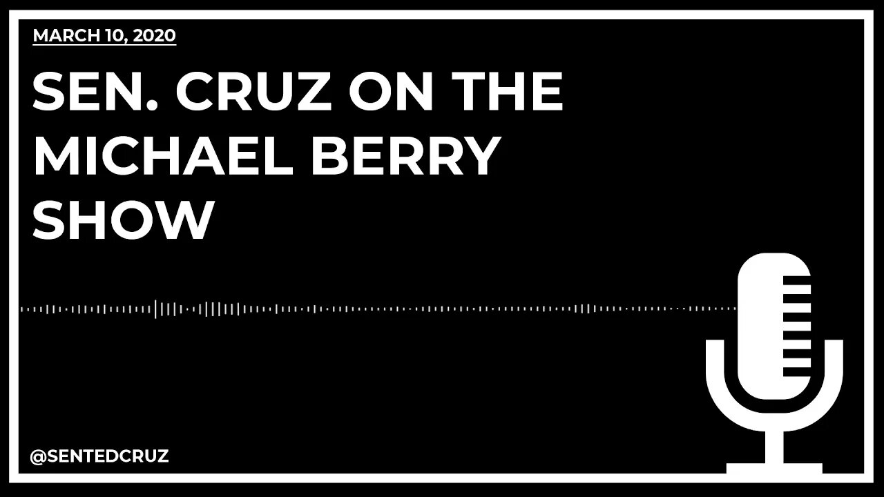 Cruz on The Michael Berry Show Discusses COVID-19, Self-Quarantine