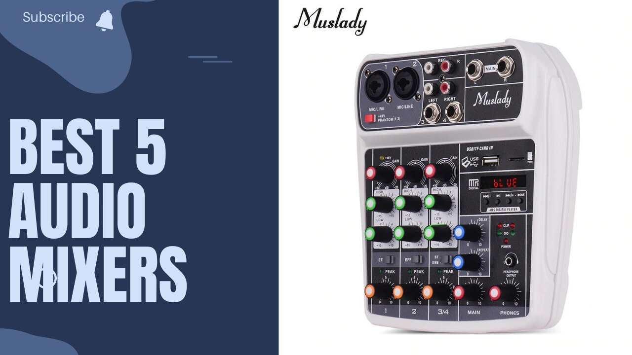 Best 5 Audio Mixers in 2023