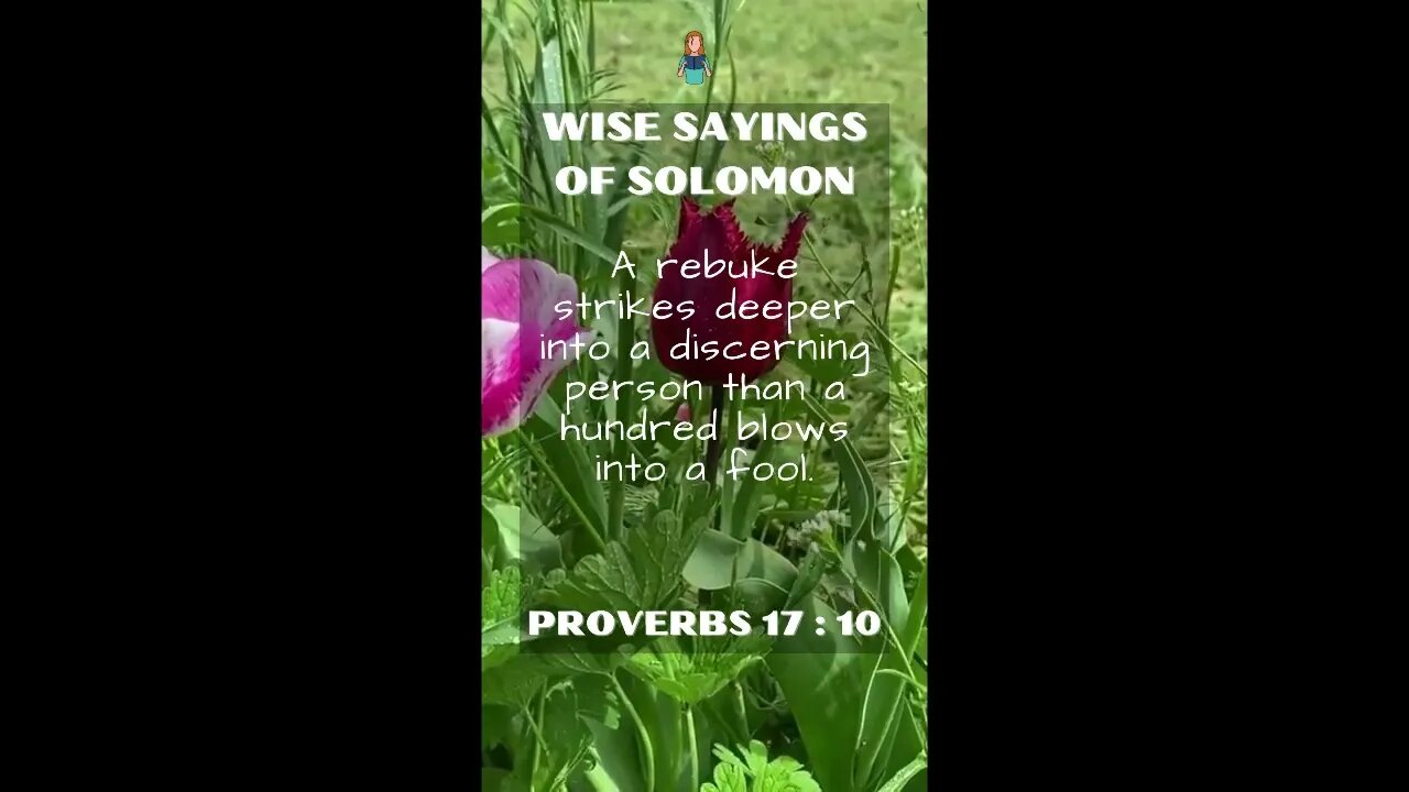 Proverbs 17:10 | NRSV Bible | Wise Sayings of Solomon