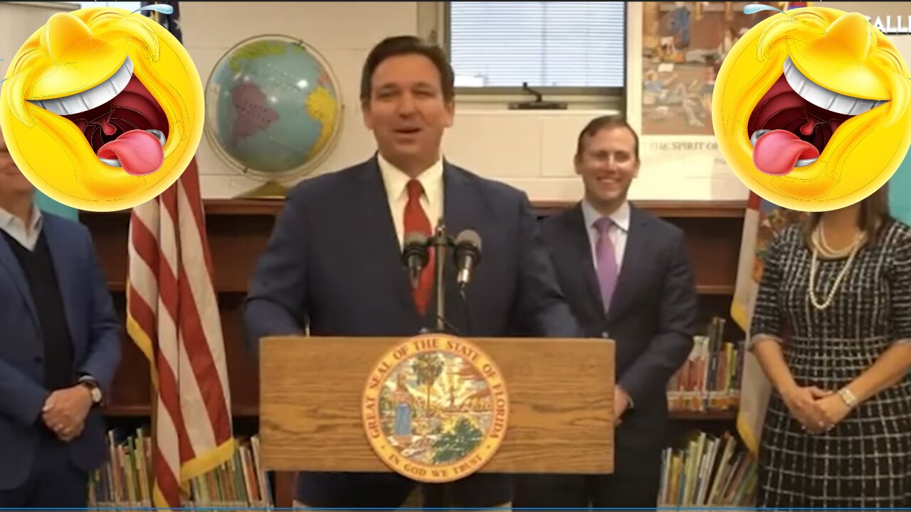 DeSantis Mocks Biden, Jokingly Calls Reporter 'SOB' During Press Conference