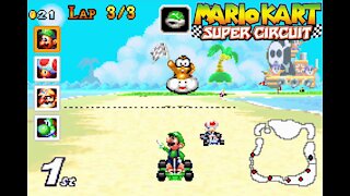 Mario Kart Super Circuit 150cc Mushroom Cup