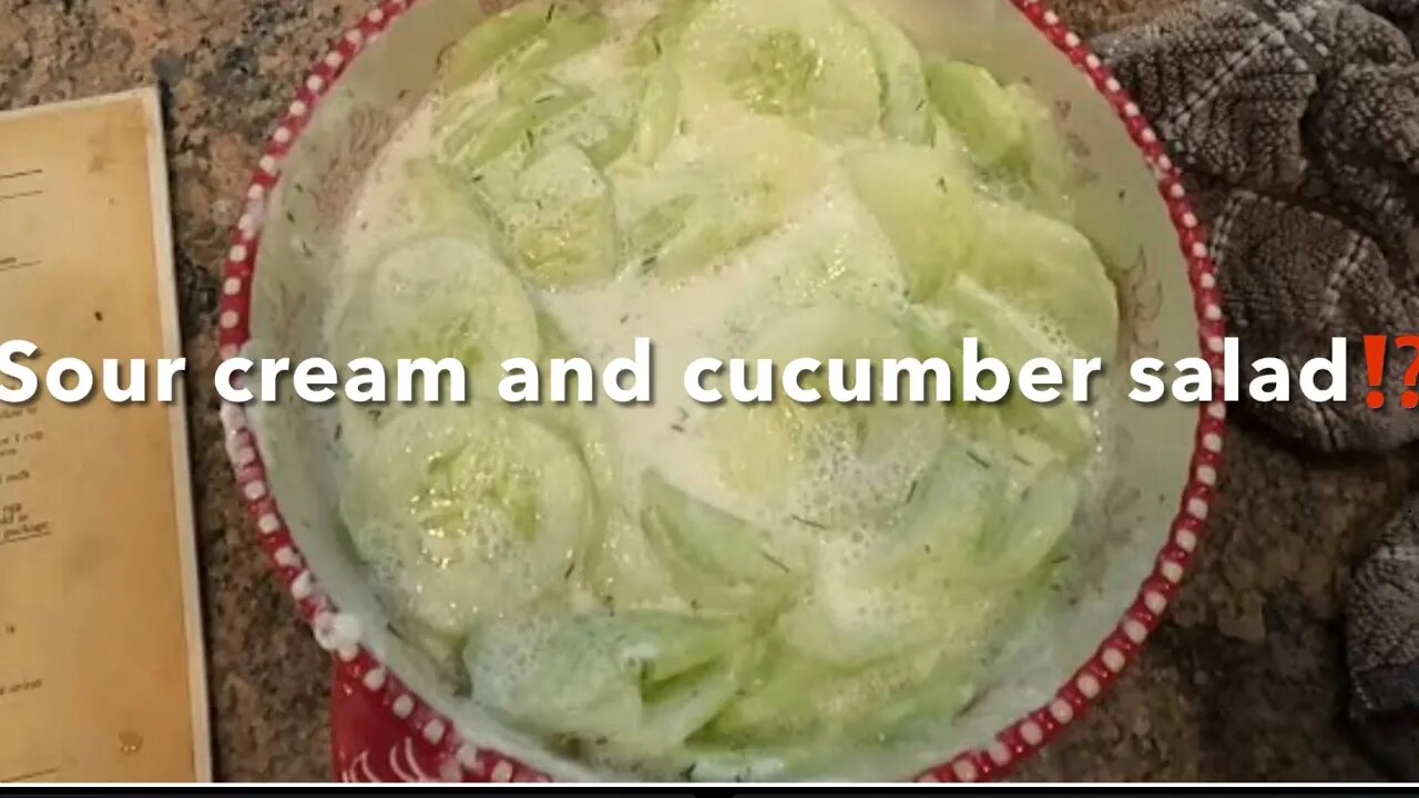 Cucumber and sour cream salad#CoolSummerDesert