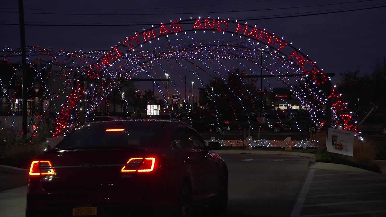 Holiday light display at Chick-fil-A in Depew - Part 4