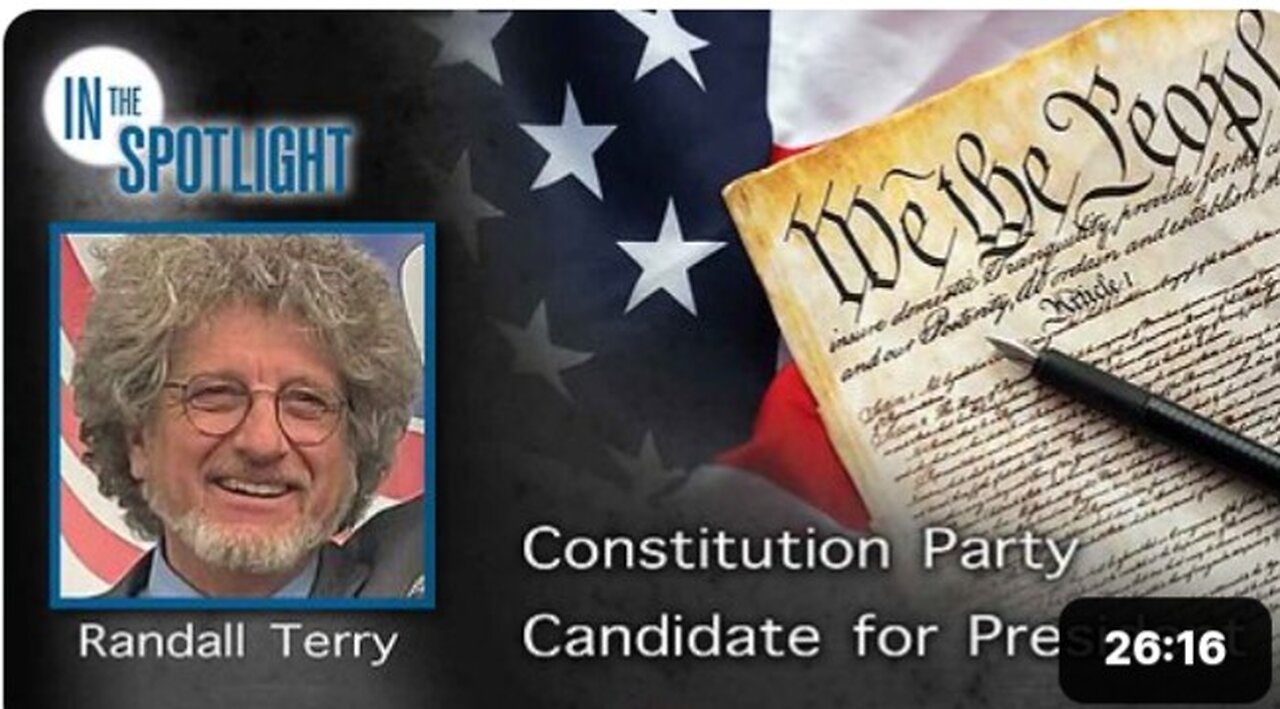 Randall Terry: Constitution Party Candidate for President, Free And Equal Debate 12-July-2024