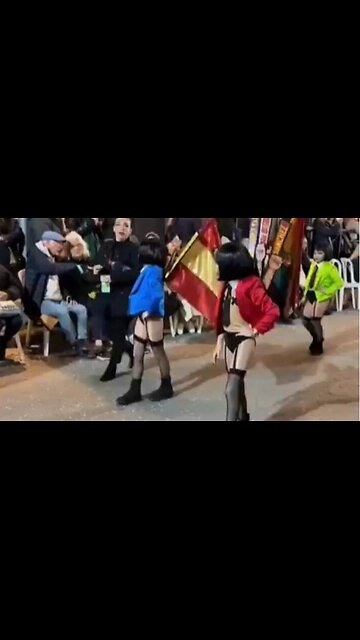 Spanish Parade Features CHILDREN Dressed In Lingerie & Pasties