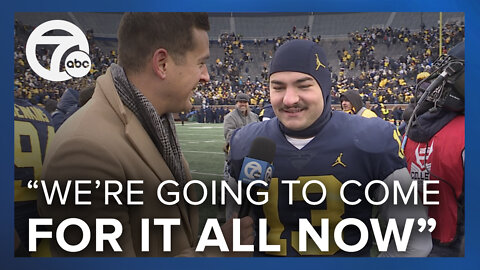 Jake Moody speaks after Michigan's win over Illinois