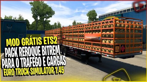 ▶️PACK REBOQUES BITREM PARA TRAFEGO E MERCADO DE CARGAS JL TRUCK ETS2 1.45