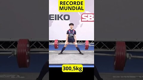 RECORDE MUNDIAL de 300,5kg no DEADLIFT de Brian Le (66kg) #Shorts