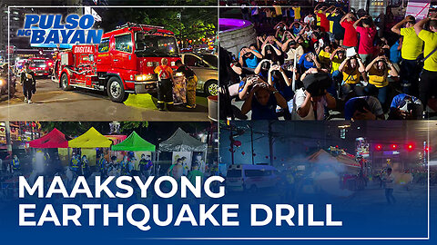 Maaksyong earthquake drill sa Chinatown sa Maynila, sa gabi isinigawa