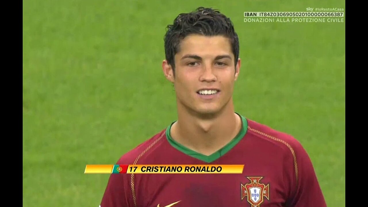 RONALDO DEBUT MATCH VS ENGLAND