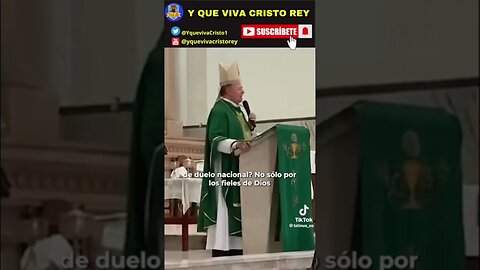 NO HAY NADA QUE CELEBRAR EL PAÍS ESTÁ DE LUTO, MONSEÑOR CRISTÓBAL ASCENCIO GARCÍA, OBISPO APATZINGÁN