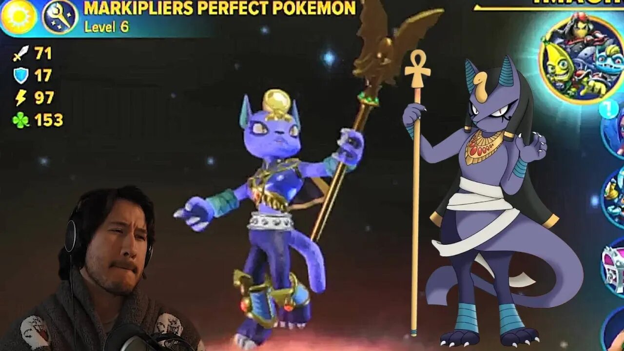 I attempted to recreate Markiplier's Perfect Pokemon in Skylanders Imaginators...