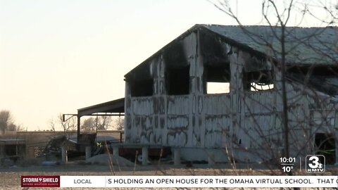 A look at the aftermath of the fire at Heartland Farm in Bennington