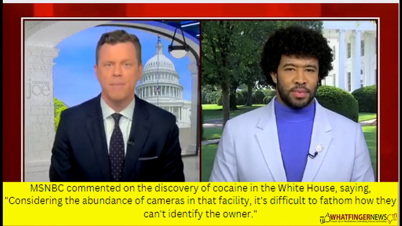 MSNBC commented on the discovery of cocaine in the White House