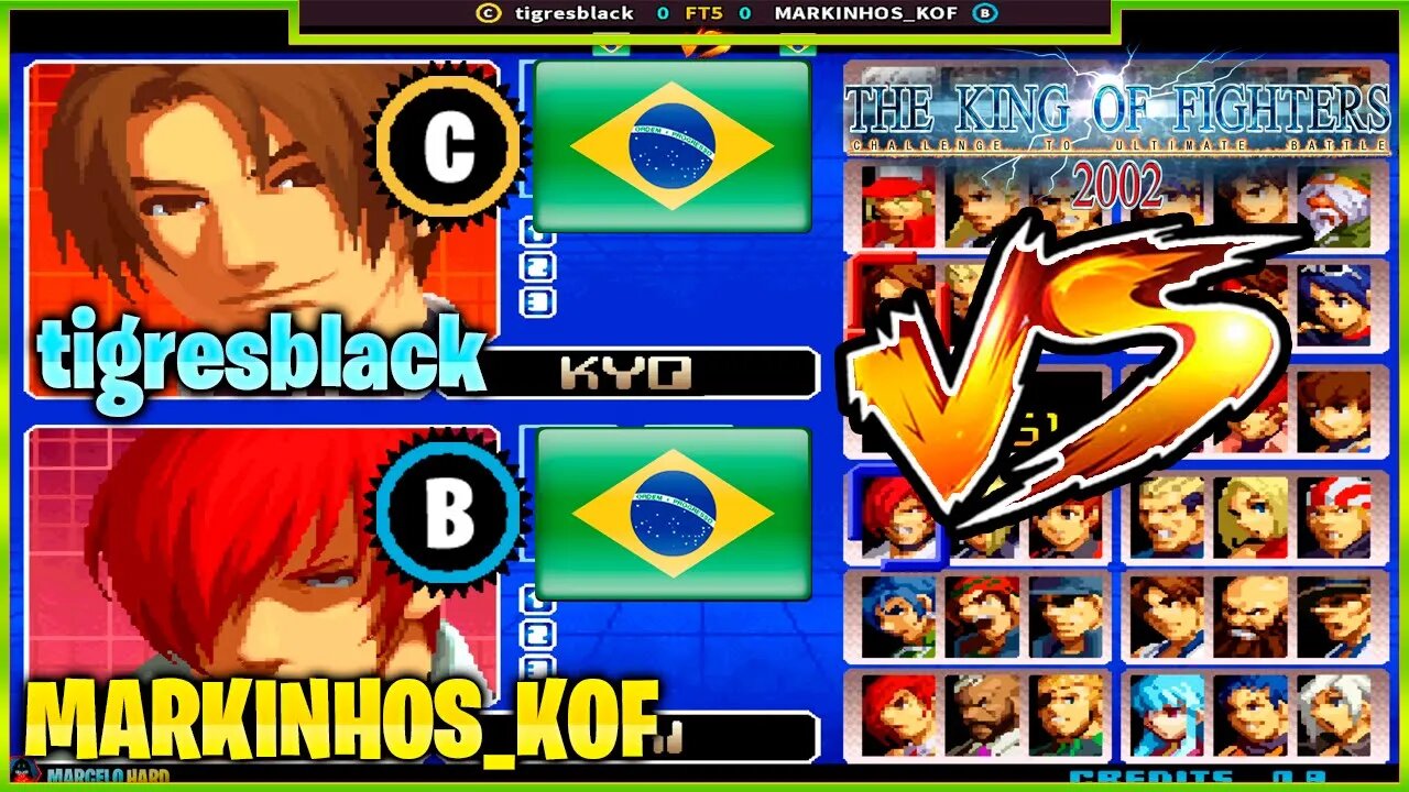 The King of Fighters 2002 (tigresblack Vs. MARKINHOS_KOF) [Brazil Vs. Brazil]