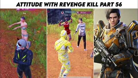 Pubg Mobile Attitude 😈 With Revenge Kill Max Pharaoh x- Suit | Part 56 | Xbot 2.0