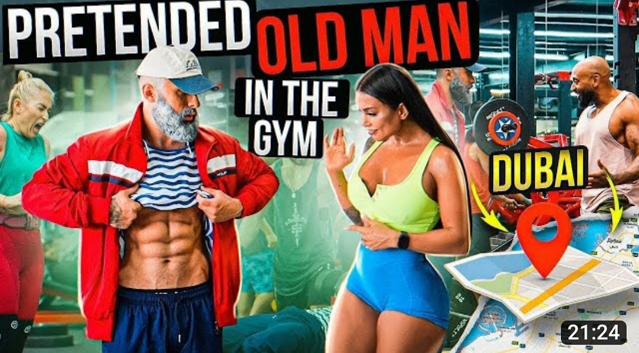 CRAZY OLD MAN pranks GIRLS in a GYM | Aesthetics in public reactions