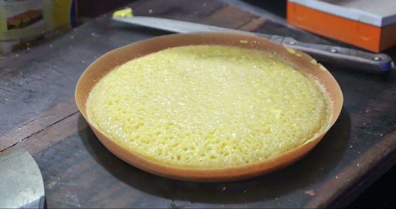 Indonesian Street Food Chocolate Cheese Martabak Dessert