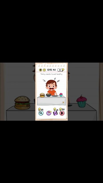 Brain Test Tricky Puzzles Level 143 Timmy needs to eat healthy.