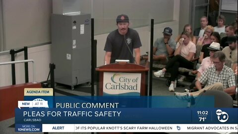 Family and community members plea for safer roadways following deadly crash in Carlsbad