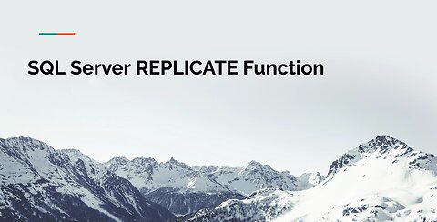 SQL Server REPLICATE Function Tutorial