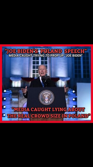 ⚠️"ANOTHER PATHETIC ATTEMPT TO PROP UP JOE BIDEN ON THE WORLD STAGE IN POLAND THE MEDIA LIES"⚠️