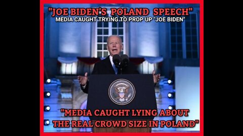 ⚠️"ANOTHER PATHETIC ATTEMPT TO PROP UP JOE BIDEN ON THE WORLD STAGE IN POLAND THE MEDIA LIES"⚠️