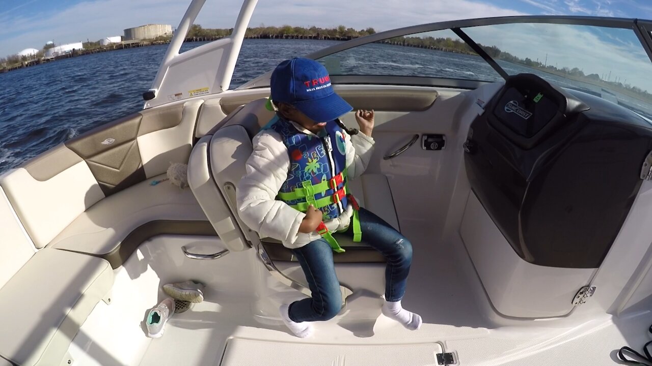 Blasian Babies Sister Winter MAGA Boating!