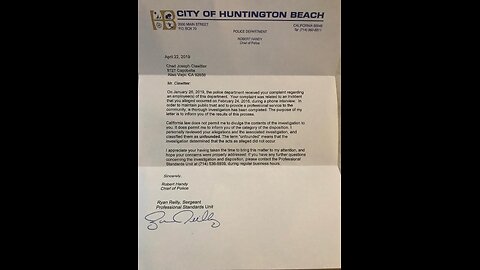 12/22/2016 Huntington Beach Police Department Corruption