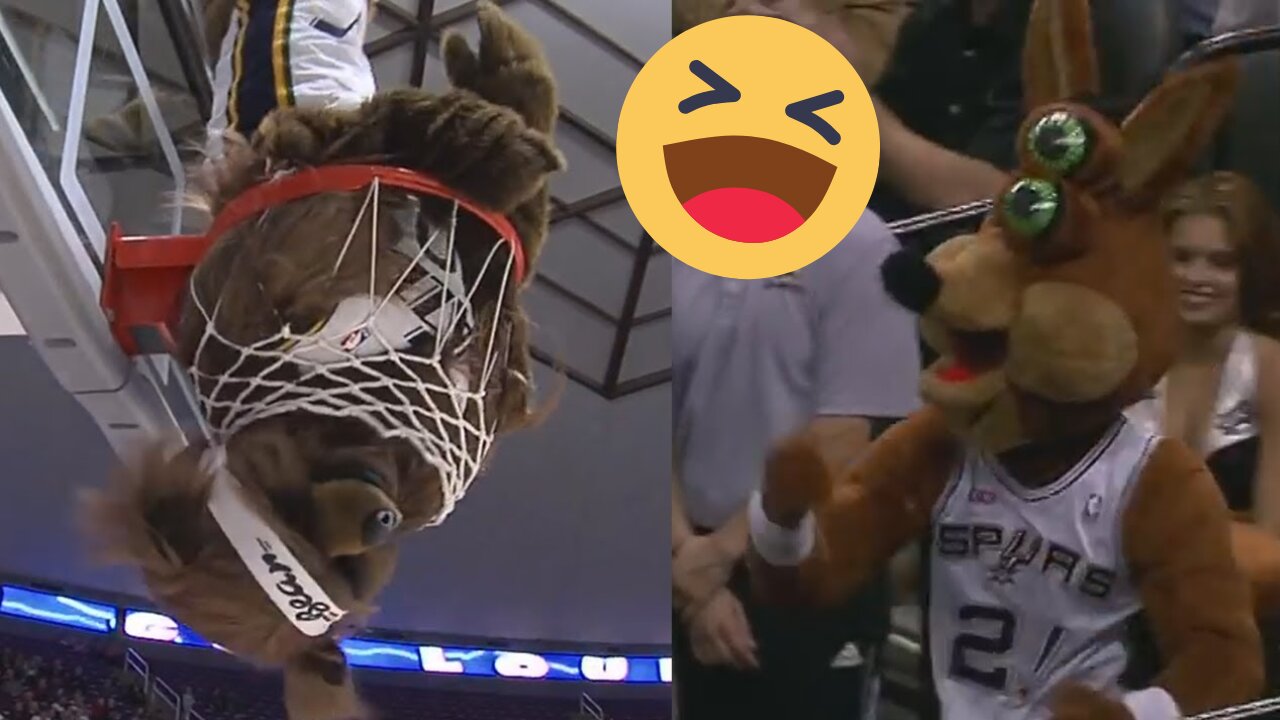 NBA FUNNY MASCOT MOMENTS😂