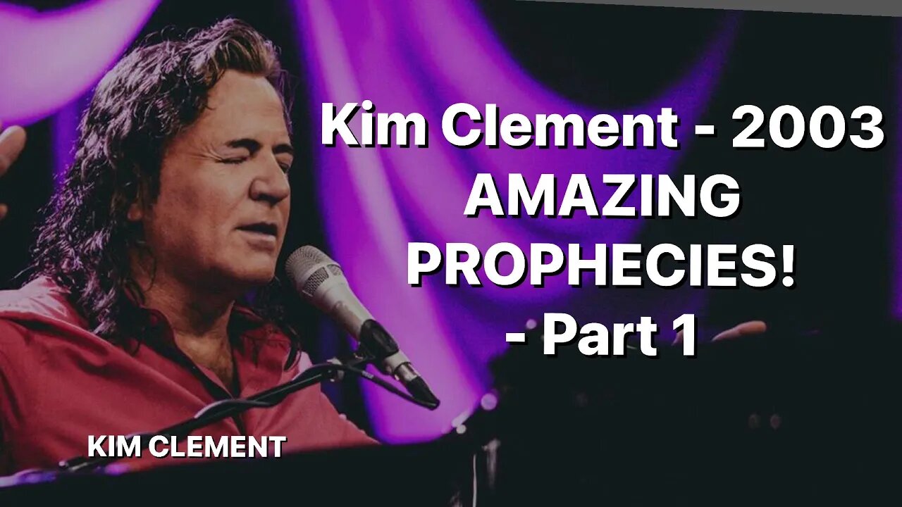 Kim Clement - 2003 - AMAZING PROPHECIES! - Part 1 | Prophetic Rewind | House Of Destiny Network