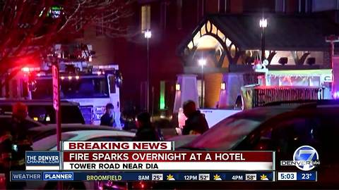 Damaging fire empties Denver hotel; 1 injured