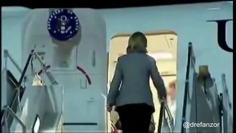 Whoops, watch your step Hillary!