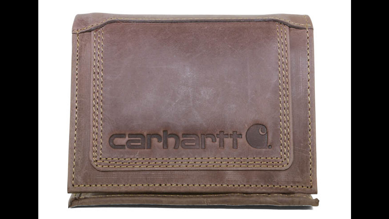 Carhartt Men's Trifold, Durable Wallets, Available in Leather and Canvas Styles