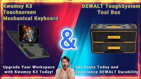 DEWALT TOUGHSYSTEM 2.0 Tool Organizer & Kwumsy K3 Touchscreen Mechanical Keyboard Review