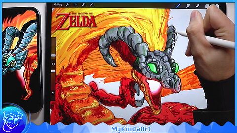 The Legend of Zelda Fan Art | Volvagia Fire Temple Boss