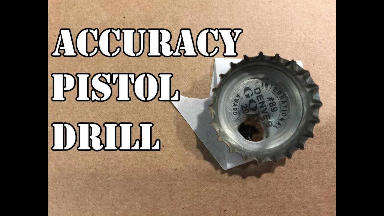 Beer Bottle Cap Handgun Drill (Accuracy)