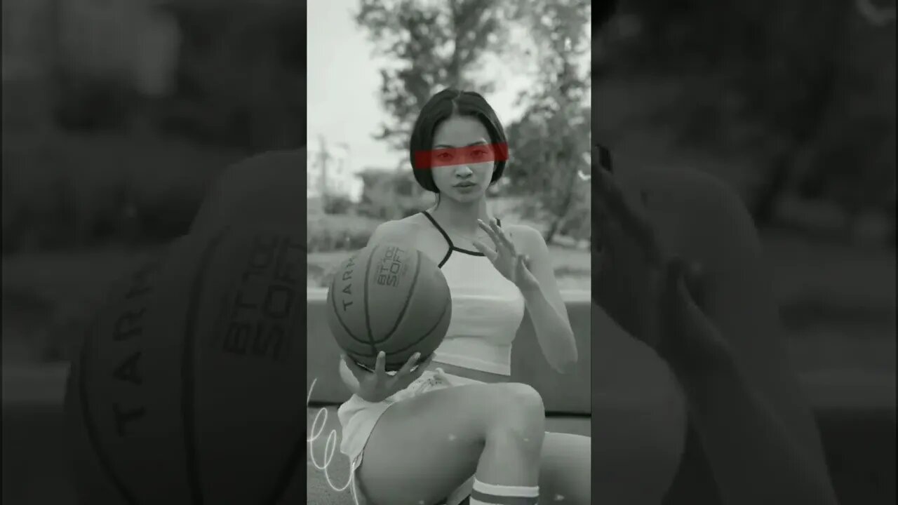 Young Woman Holding A Basketball While Posing #shorts #ytshorts #billionairelifestyle