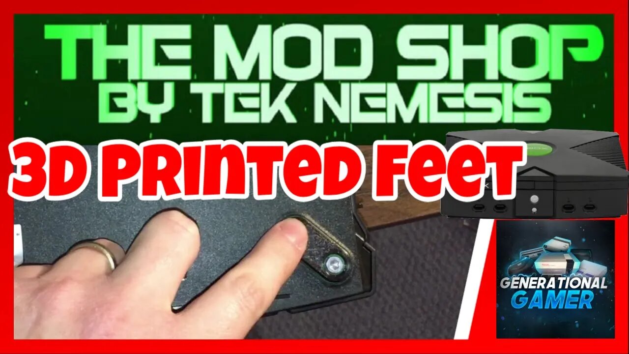 The Mod Shop by Tek Nemesis 3D Printed Feet For The Original Xbox Console