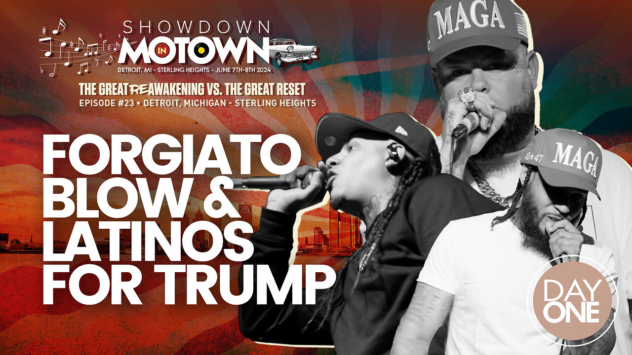 Forgiato Blow & Latinos for Trump | Forgiato Blow & Latinos for Trump Sing At ReAwaken America Tour Detroit, Michigan! Join Navarro, Flynn, Eric Trump & Team America At Oct 18-19 Selma, NC ReAwaken! Request Tix Via Text 918-851-0102